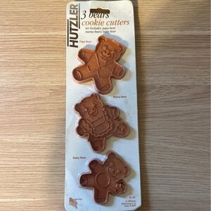 Hutzler Vintage Teddy Bear Cookie Cutters